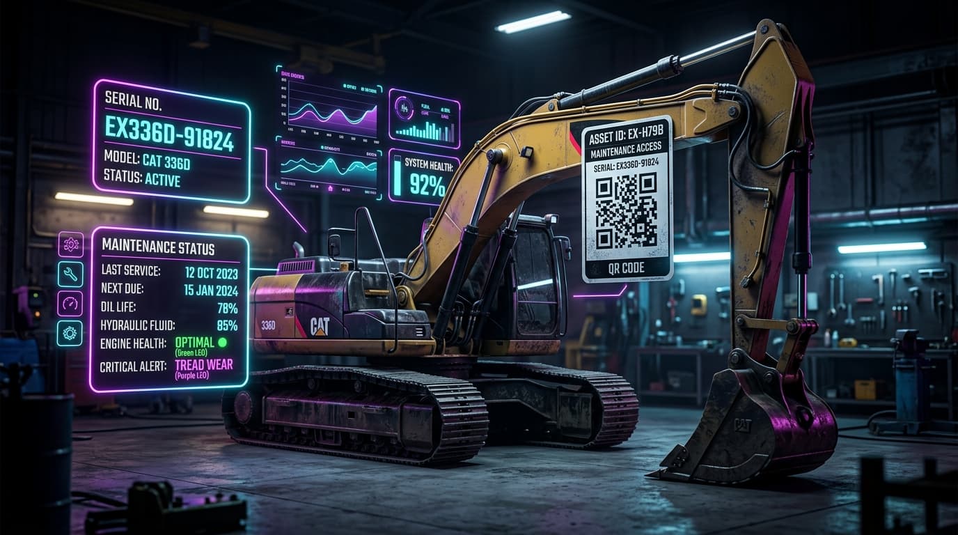 Industrial Equipment and High Value Inventory Tagged with Weather-Proof QR Label